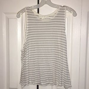 White Striped Tank